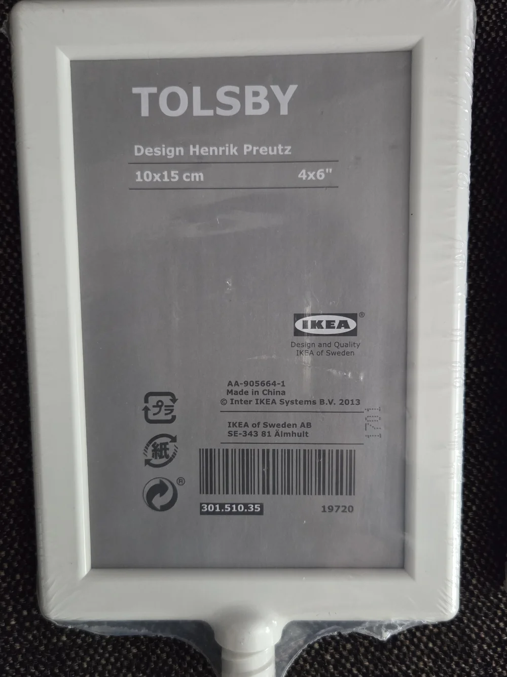 IKEA White TOLSBY Picture Frames Double Sided